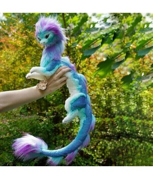 50cm/19.69in, Animal Dragon Plush Doll,  Blue Dragon Kids Toy Animal Doll,  For Children's Birthday Gifts Halloween Christmas Decoration Dolls,