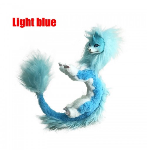 50cm/19.69in, Animal Dragon Plush Doll,  Blue Dragon Kids Toy Animal Doll,  For Children's Birthday Gifts Halloween Christmas Decoration Dolls,