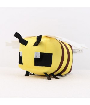 35x23cm(13.8*9'') Game Yellow Bee Plush Toy, Soft Stuffed Animals Cute Game Bee Doll Cartoon Toy Plushie Gift Toy For Children Fans