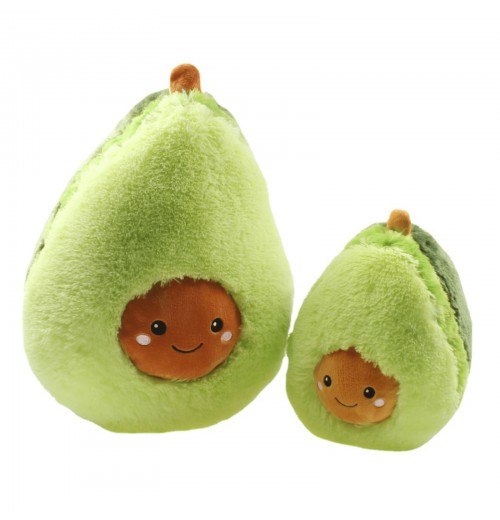 45cm/18'' Kawaii Avocado Plush Toy, Fruit Plant Cartoon Pillow Toys For Child, Soft Food Avocado Stuffed Doll For Kids Girls Xmas Gift