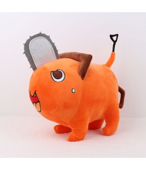 25cm Plush Chainsaw Chain Saw Man Cosplay Standing Orange Dog Soft Stuffed Doll Prop Toy Kids Birthday Gift