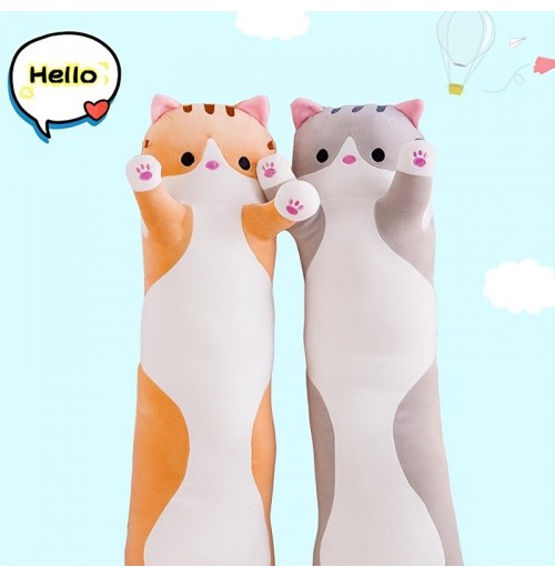 50cm/19.7inch Plush Toy Doll, Soft Cute Cat Plush Sleep Pillow Cushion Banna Plush Stuffed Kids Girls Birthday Gift ,For Children